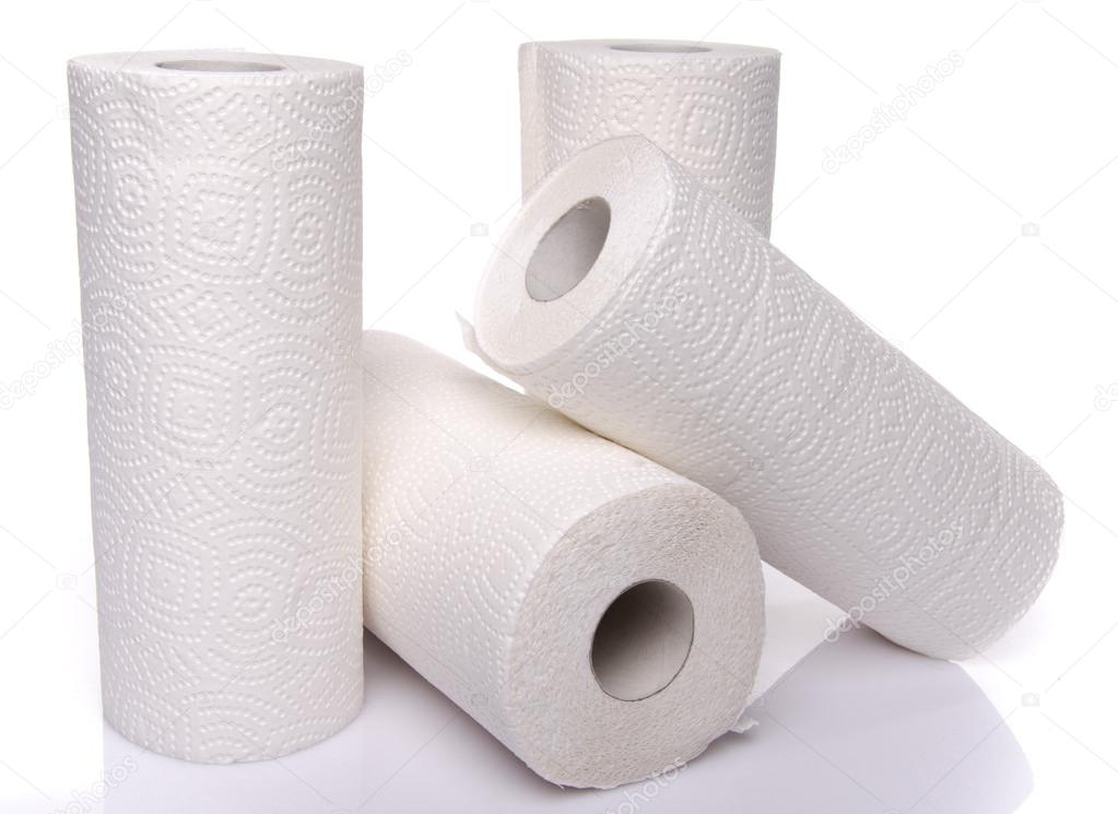 Rolls of paper towels Stock Photo by ©thodonal 47043279